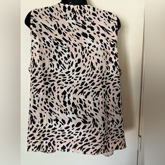 Nine West Asymmetrical Sleeveless Blouse - Picture 2 of 3